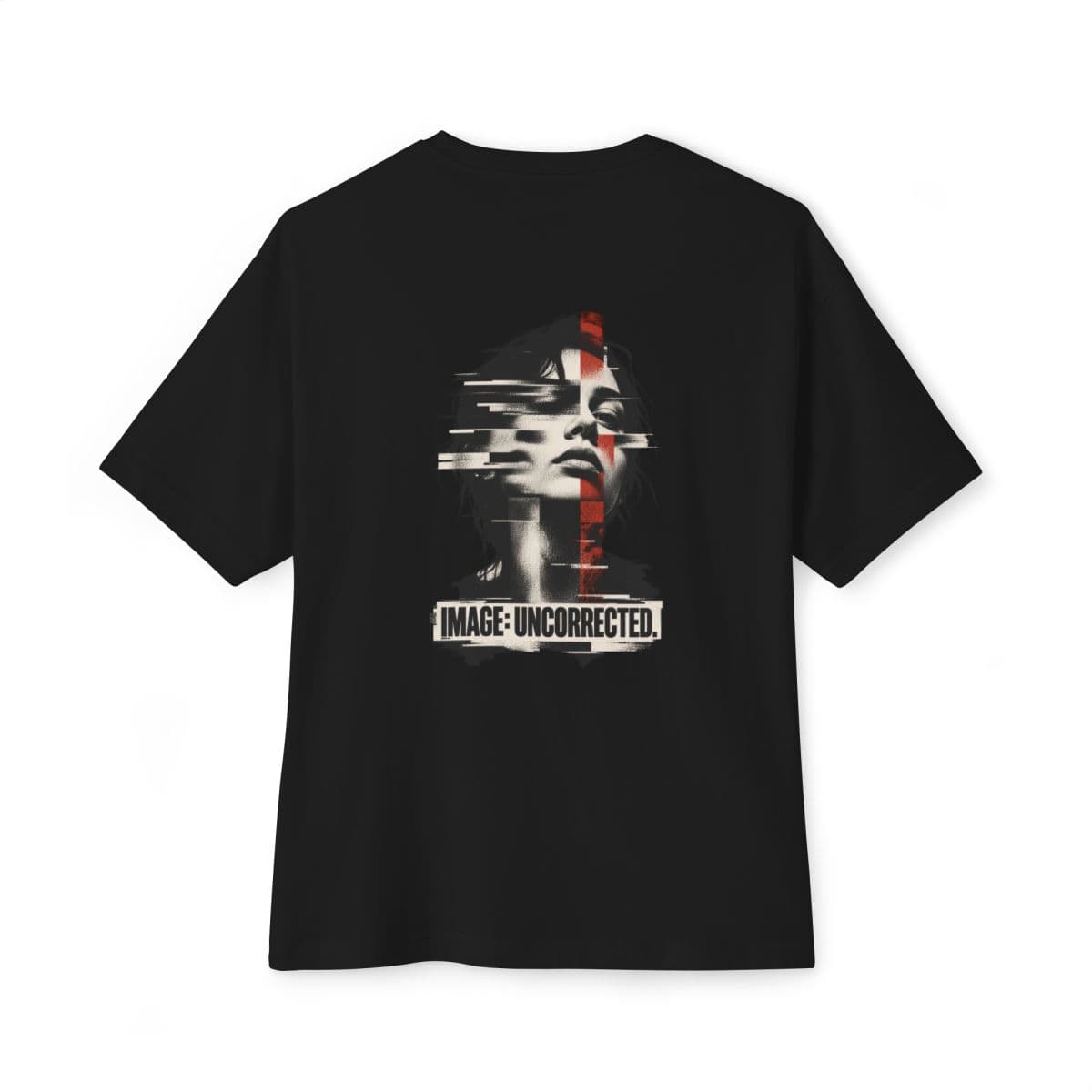 Uncorrected Image — Boxy Tee product mockup.