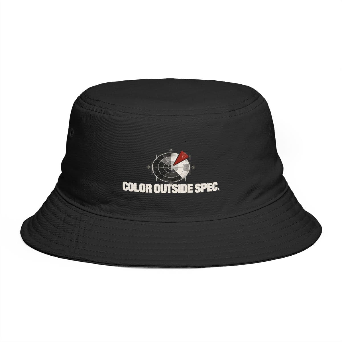 Unapproved Spectrum — Bucket Hat product mockup.